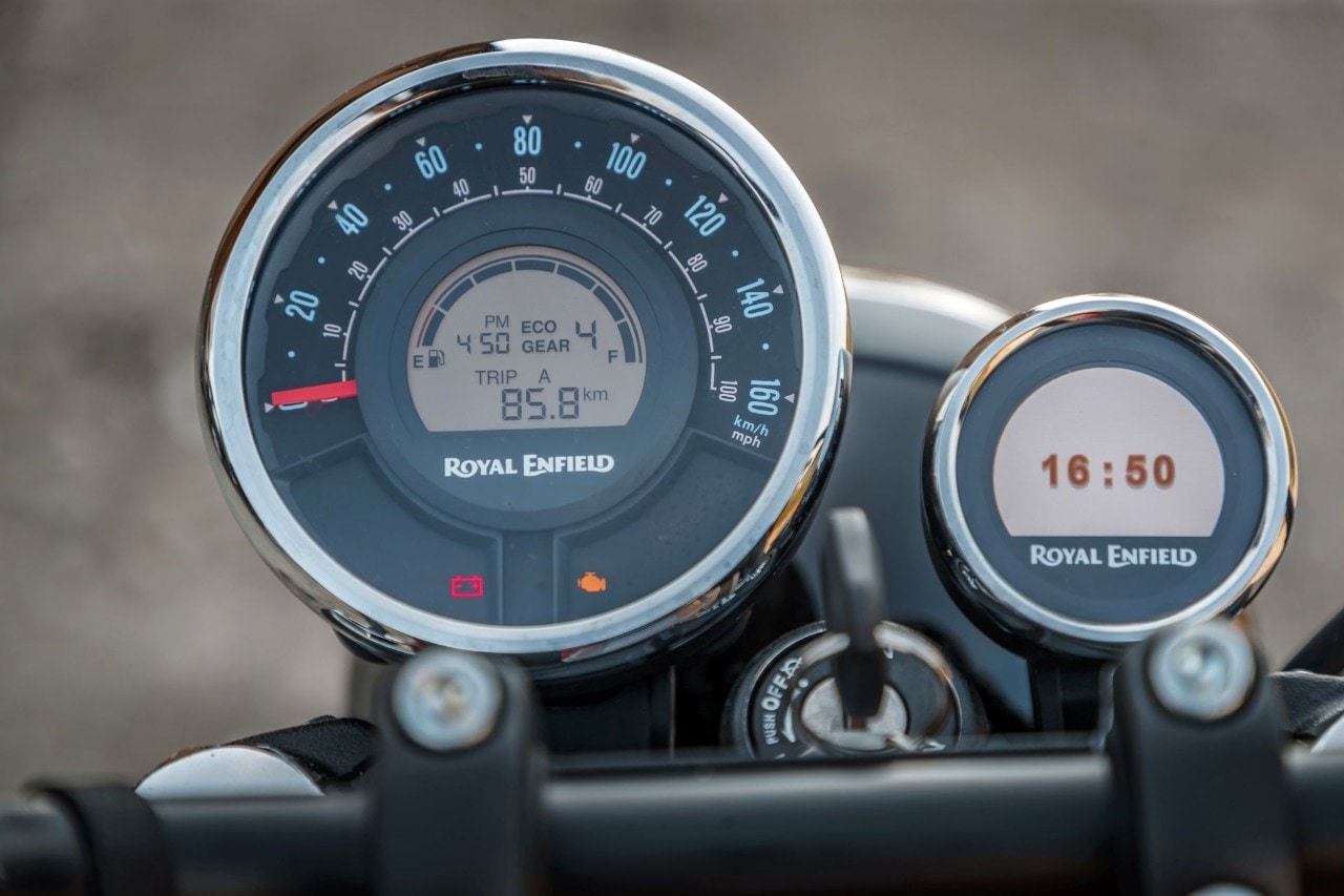 Il navigatore "Tripper" della Royal Enfield Meteor 350